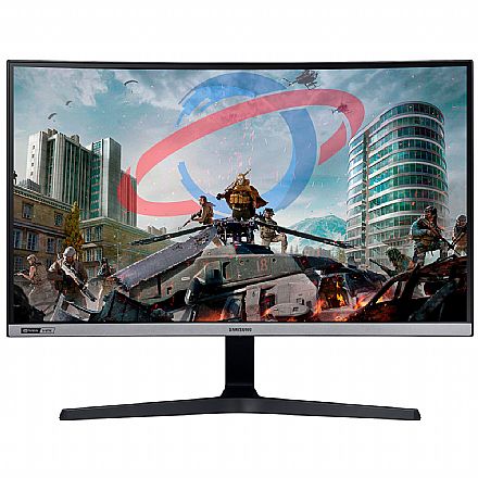 Monitor - Monitor Gamer 27" Samsung Odyssey Curvo - Full HD - 240Hz - 4ms - G-Sync - LC27RG50FQLXZD