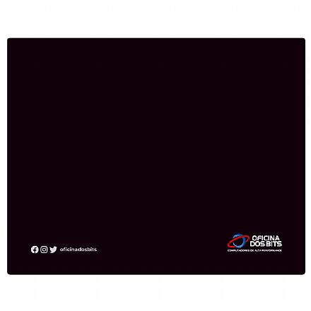 Mouse pad - Mousepad Bits Preto - Pequeno: 220 x 175mm