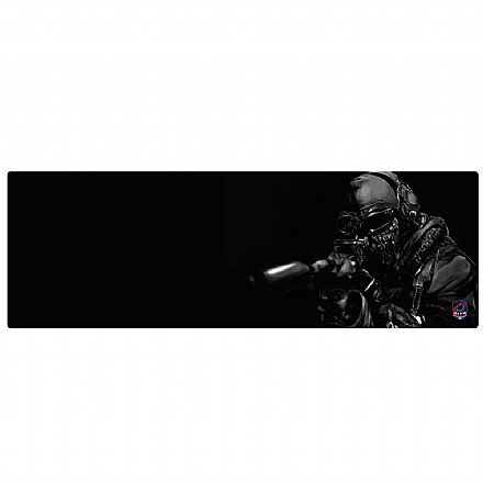 Mouse pad - Mousepad Bits Gamer Soldado Ghost - Extra Grande: 680 x 350mm