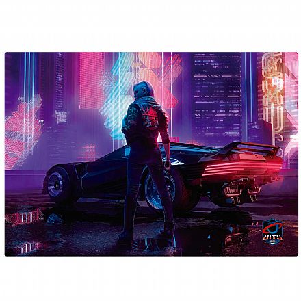 Mouse pad - Mousepad Bits Gamer Cyberpunk 2077 - Grande: 400 x 280mm