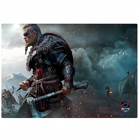 Mouse pad - Mousepad Bits Gamer Assassin`s Creed Valhalla - Grande: 400 x 280mm