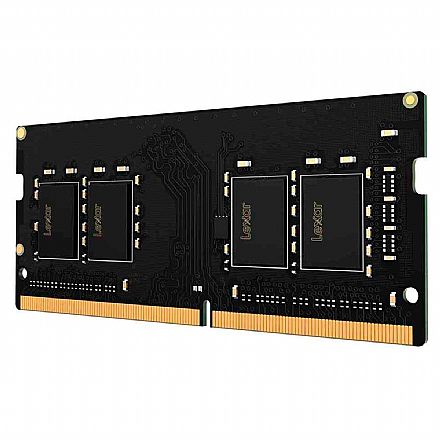 Memória para Notebook - Memória SODIMM 16GB DDR4 3200MHz Lexar - para Notebook - CL22 - LD4AS016G-H3200UN T2G8ST