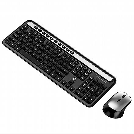 Kit Teclado e Mouse - Kit Teclado e Mouse sem Fio HP CS500 - ABNT2 - 2000dpi - 5RB19PA#AB2