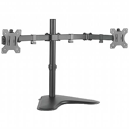 Suporte de Monitor/TV - Suporte para 2 Monitores / TVs até 32" - Articulado de Mesa com Regulagem de Altura - ELG T1224N