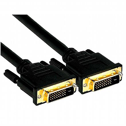 Cabo & Adaptador - Cabo DVI-D - 1,8 metros - Dual Link - 24+1 Pinos