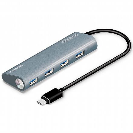 Cabo & Adaptador - HUB USB-C - 4 Portas USB 3.1 - Superlead Comtac 9339