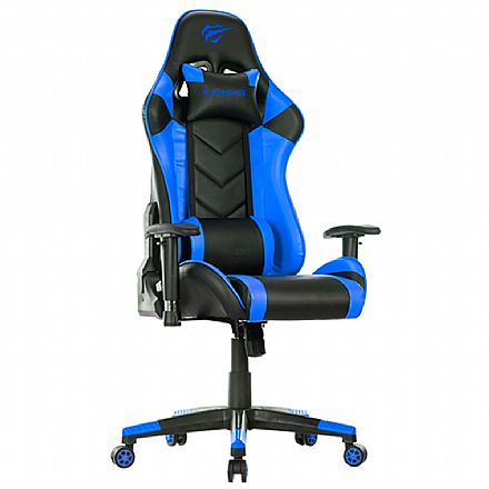 Cadeiras - Cadeira Gamer Havit GC932 - Preta e Azul