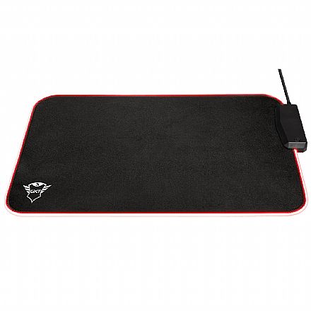 Mouse pad - Mousepad Trust GXT 765 Glide Flex - RGB - com 4 Portas USB - 350 x 250mm - T23646