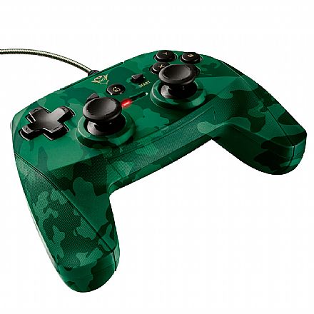 Joystick & Volante - Controle Gamepad Trust GXT 540C Yula - para PC e PS3 - USB - Camuflado - T23291