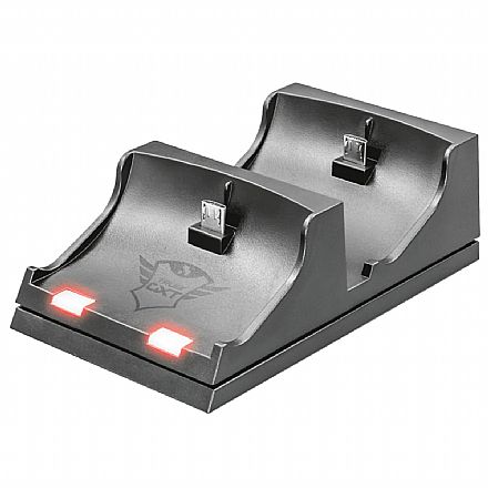 Joystick & Volante - Carregador Dock Trust Duo Charging Dock GXT 235 - para PS4