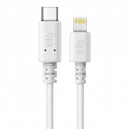 Acessorios de telefonia - Cabo Lightning para USB-C - 2 metros - Branco - ELG TCL20