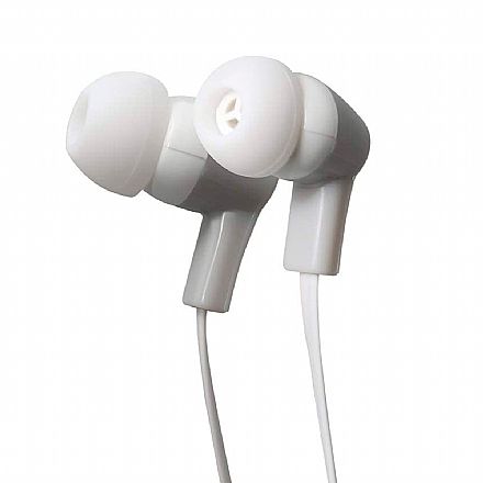 Fone de Ouvido - Fone de Ouvido Intra-auricular ELG STR08WHGY - com Microfone - Branco