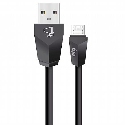 Cabo & Adaptador - Cabo Micro USB para USB - 1.8 metro - ELG M518