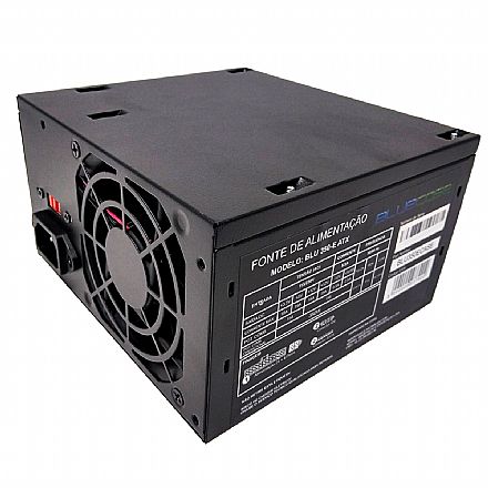 Fonte - Fonte 350W Bluecase BLU350-E - ATX - com Cabo de Força - Open box