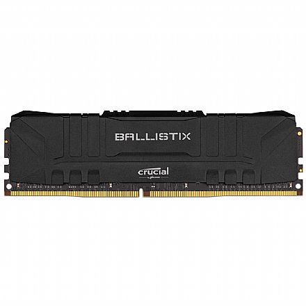 Memória para Desktop - Memória 8GB DDR4 3000MHz Crucial Ballistix - CL15 - BL8G30C15U4B
