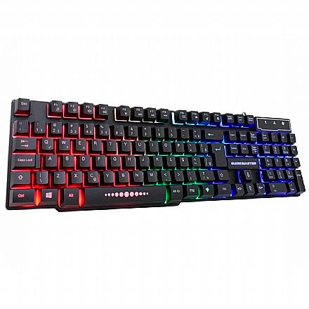 Teclado - Teclado USB Multimídia Gamer K-Mex KM-5228 - ABNT2 - RGB - Teclas Iluminadas