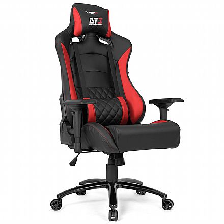 Cadeiras - Cadeira Gamer DT3 Sports Ravena - Encosto Reclinável - Construção em Aço - Vermelha 11541-2
