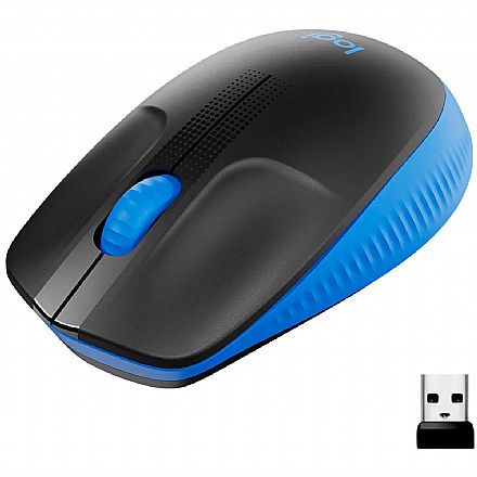 Mouse - Mouse sem Fio Logitech M190 - Azul - 910-005903