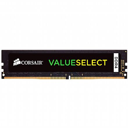 Memória para Desktop - Memória 8GB DDR4 2400MHz Corsair Value Select - CL16 - CMV8GX4M1A2400C16