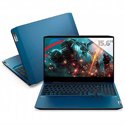 Notebook - Notebook Lenovo Gaming 3i - Intel i7 10750H, RAM 32GB, SSD 512GB, GeForce GTX 1650, Tela 15.6" Full HD, Linux - 82CGS00200