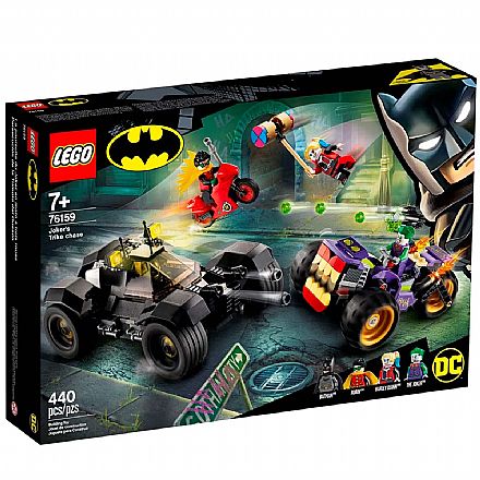 Brinquedo - LEGO Super Heroes DC Comics - Perseguição de Triciclo do Coringa - 76159