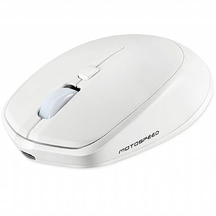 Mouse - Mouse sem Fio Motospeed G20 - 1600dpi - Branco - FMSMS0065BRO