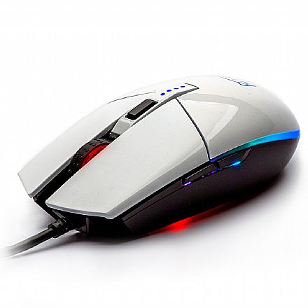 Mouse - Mouse Gamer Motospeed V50 - 4000dpi - RGB - Branco - FMSMS0005BRO