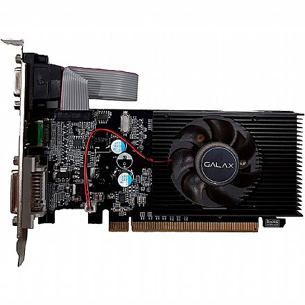 Placa de Vídeo - Placa de Vídeo GeForce GT 210 1GB GDDR3 64bits - Galax 21GGF4HI00NP