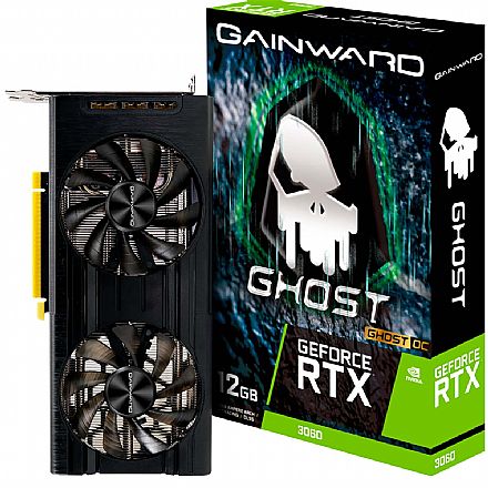 Placa de Vídeo - GeForce RTX 3060 12GB GDDR6 192bits - Ghost Series OC - Gainward NE63060T19K9-190AU - Selo LHR