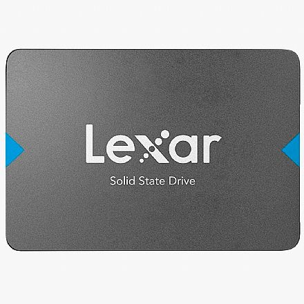 SSD - SSD 240GB Lexar NQ100 - SATA - Leitura 550MB/s - Gravação 445MB/s - LNQ100X240G-RNNNG