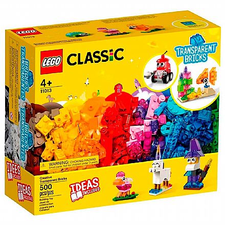Brinquedo - LEGO Classic - Blocos Transparentes Criativos - 11013