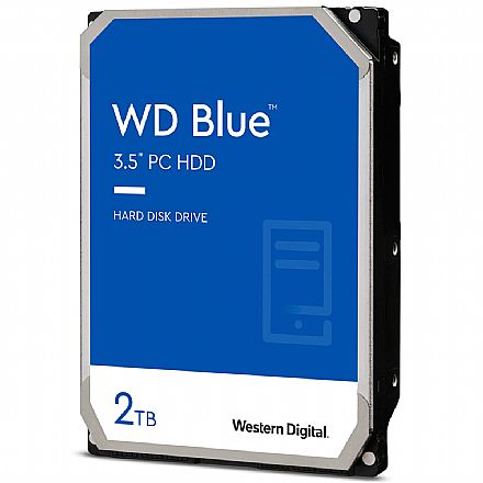 HD (Disco Rígido) - HD 2TB SATA - 5400RPM - 256MB Cache - Western Digital Blue - WD20EZAZ