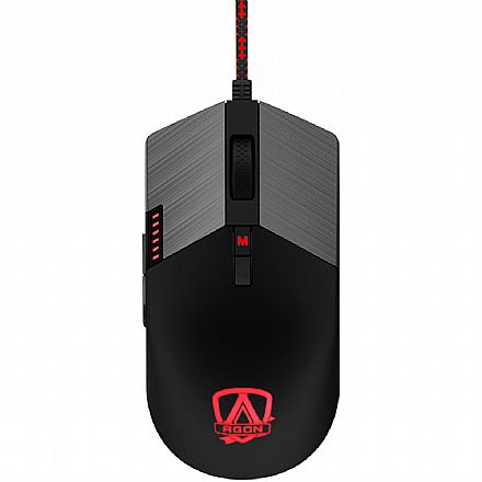 Mouse - Mouse Gamer AOC Agon - 16000dpi - 8 Botões Programáveis - RGB - AGM700DRCB