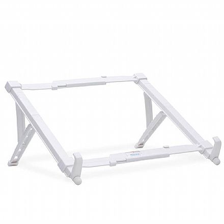 Notebook Acessórios - Suporte para Notebook Ergonômico Reliza ABS - Branco