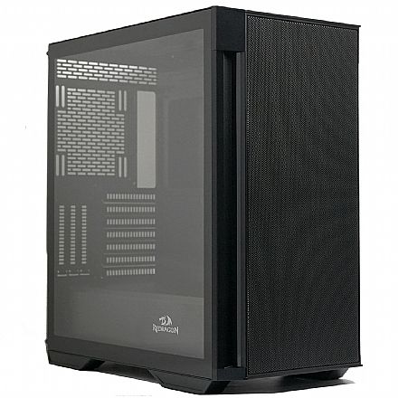 Gabinete - Gabinete Gamer Redragon Demolisher GC-706B - Lateral em Vidro Temperado - USB 3.0 - Preto