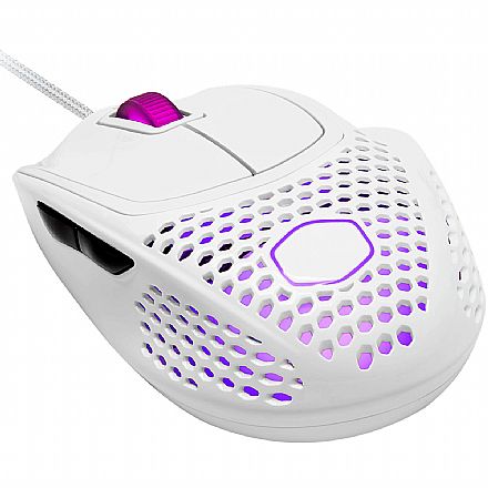 Mouse - Mouse Gamer Cooler Master MM720 - 16000dpi - 6 Botões - RGB - Branco Brilho - MM-720-WWOL2