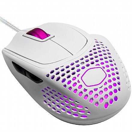 Mouse - Mouse Gamer Cooler Master MM720 - 16000dpi - 6 Botões - RGB - Branco Fosco - MM-720-WWOL1