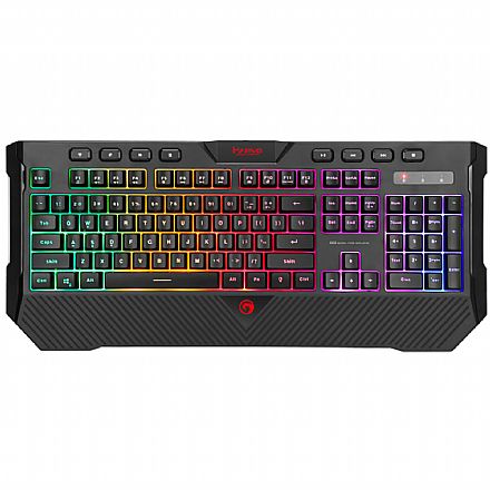 Teclado - Teclado Gamer Marvo Scorpion K656 - Padrão US - Iluminação RGB Rainbow