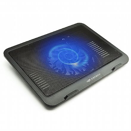 Notebook Acessórios - Suporte para Notebook C3Tech NBC-11BK - com Cooler LED Azul