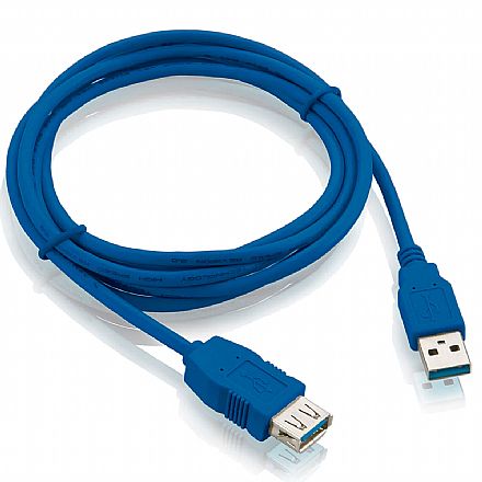 Cabo & Adaptador - Cabo Extensor USB 3.0 - 1.80 metros