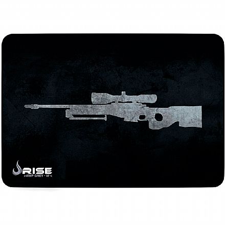 Mouse pad - Mousepad Gamer Rise Mode Sniper - Grande: 420 x 290mm - Cinza - RG-MP-05-SPG