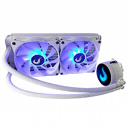 Water Cooler - Water Cooler Rise Mode Frost 240mm - RGB - Branco - RM-WCZ-02-RGB