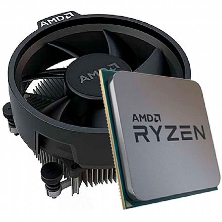 Processador AMD - AMD Ryzen 5 3400G Quad Core - 8 Threads - 3.7GHz (Turbo 4.2GHz) - Cache 6MB - AM4 - Radeon VEGA 11 - TDP 65W - YD340GC5FHBOX