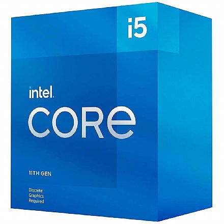 Processador Intel - Intel® Core i5 11400F - LGA 1200 - 2.6GHz (Turbo 4.4GHz) - Cache 12MB - 11ª Geração - BX8070811400F