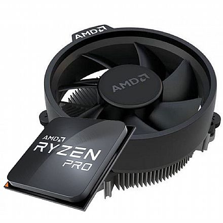 Processador AMD - AMD Ryzen 3 4350G Pro Quad Core - 3.8GHz (4.0GHz Turbo), - Cache 6MB - AM4 - TDP 65W - 100-100000148MPK