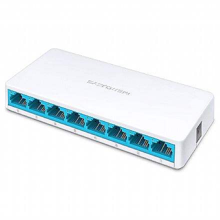 Rede Switch - Switch 8 Portas Mercusys MS108 - 10/100Mbps