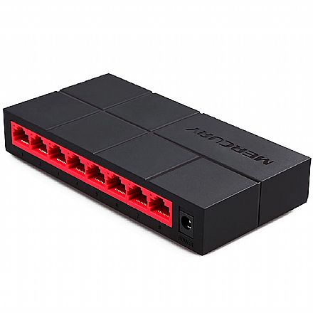 Rede Switch - Switch 8 Portas Mercusys MS108G - Gigabit 10/100/1000Mbps