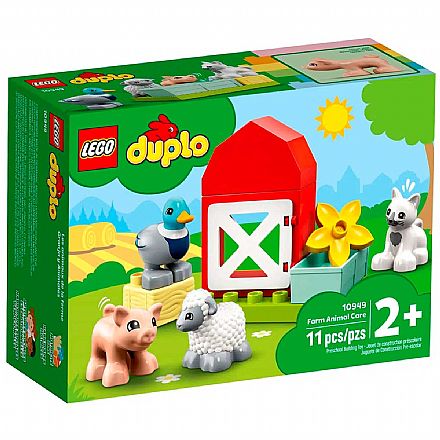 Brinquedo - LEGO Duplo - Cuidando dos Animais da Fazenda - 10949