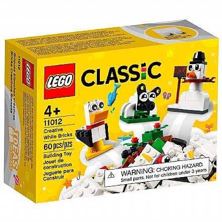 Brinquedo - LEGO Classic - Blocos Brancos Criativos - 11012