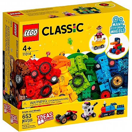 Brinquedo - LEGO Classic - Blocos e Rodas - 11014